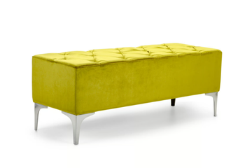 MEGH - Tufted upholstered fabric bench by Domingo Salotti - view 2